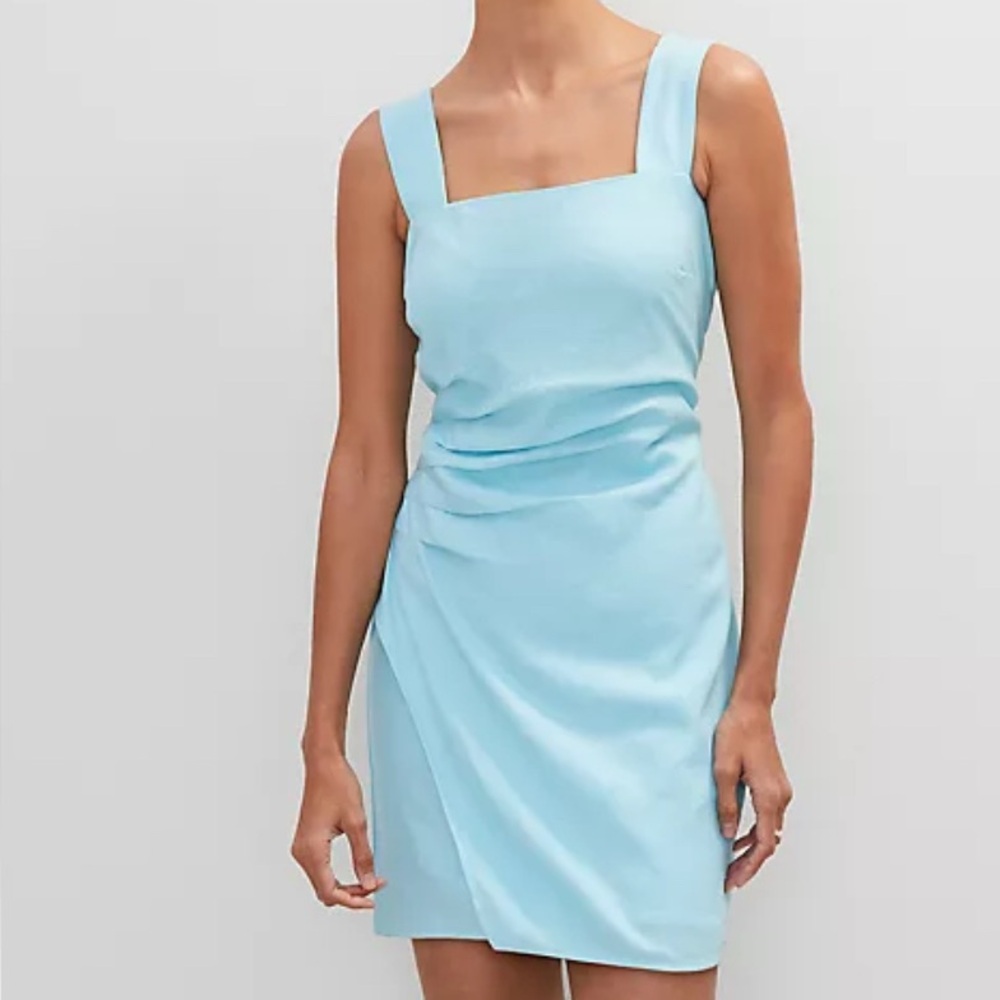 Ann Taylor size 10Elegant Blue Sleeveless Dress cotton